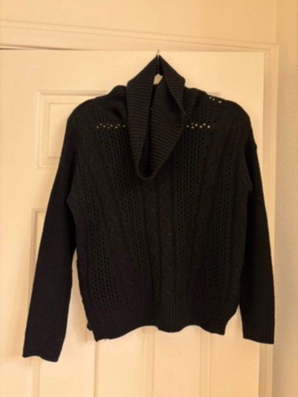 Black Cable Knit Sweater